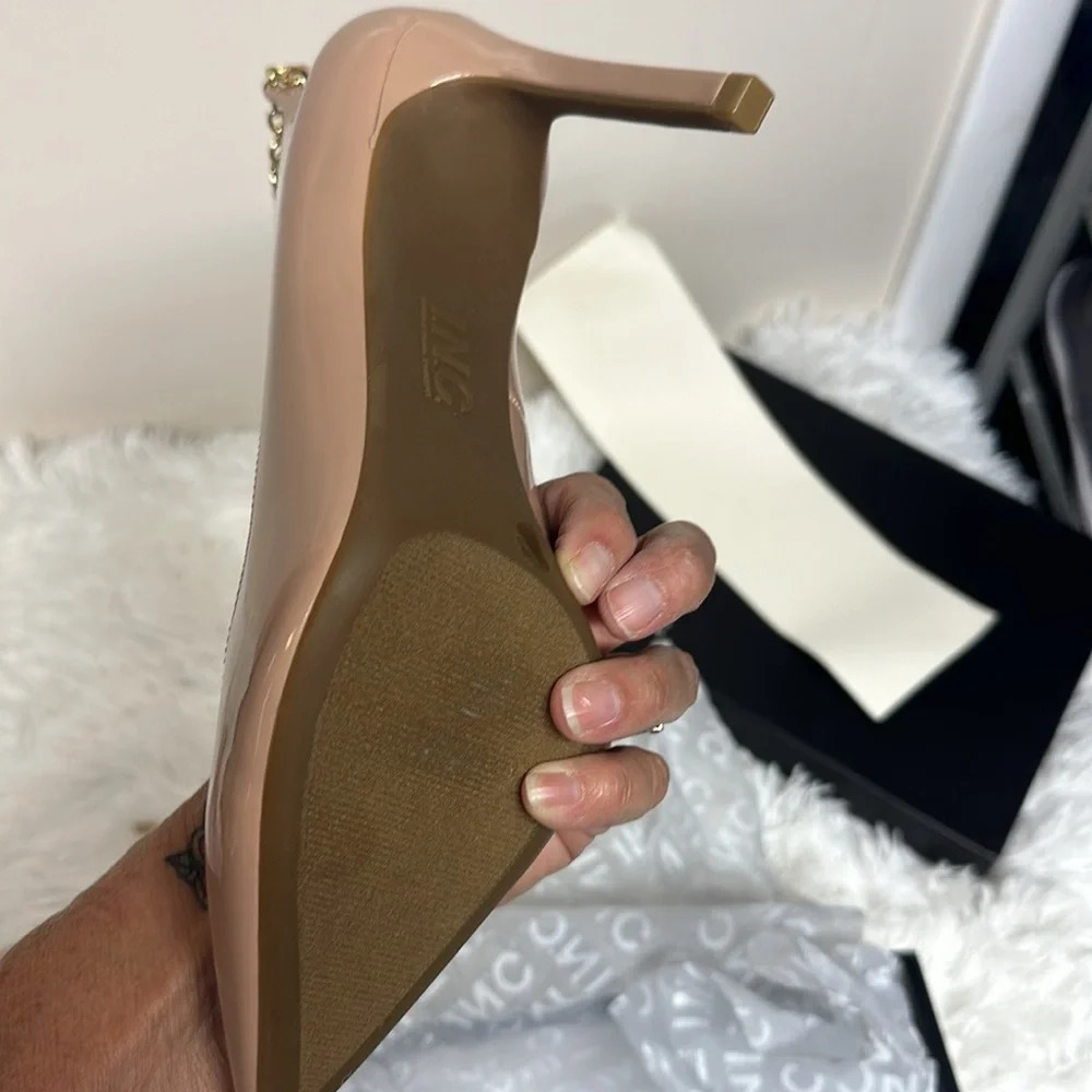 INC Womens SYIRAP Tan Pointed toe Stiletto Pumps Shoes 9.5 Nude New in Box - Picture 6 of 10